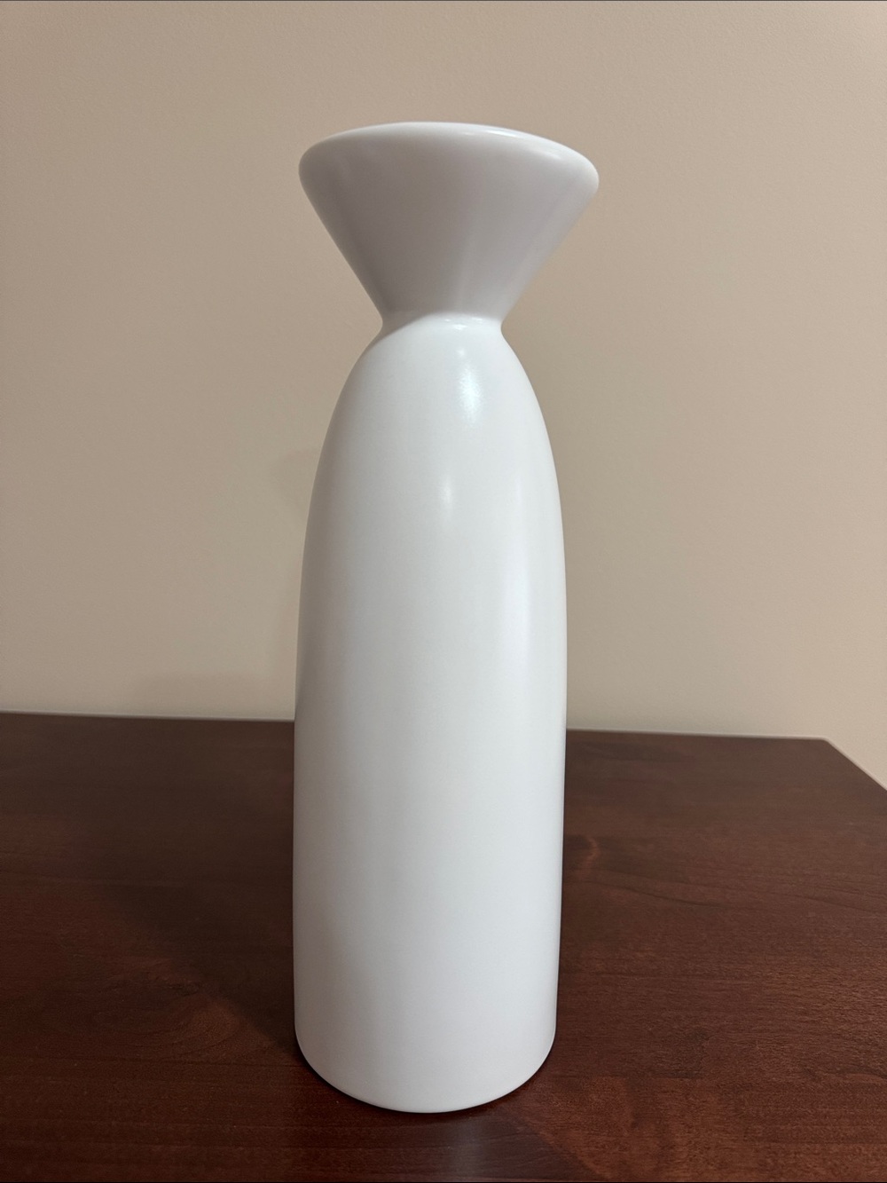 White Modern Ceramic Bud Vase - Home Accents